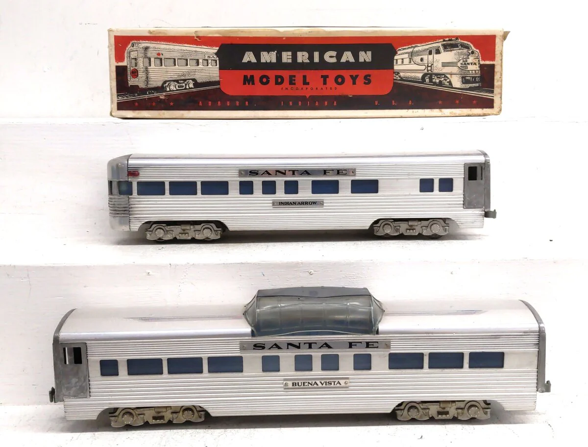 American Models Vintage O ATSF Passenger Cars [2] VG