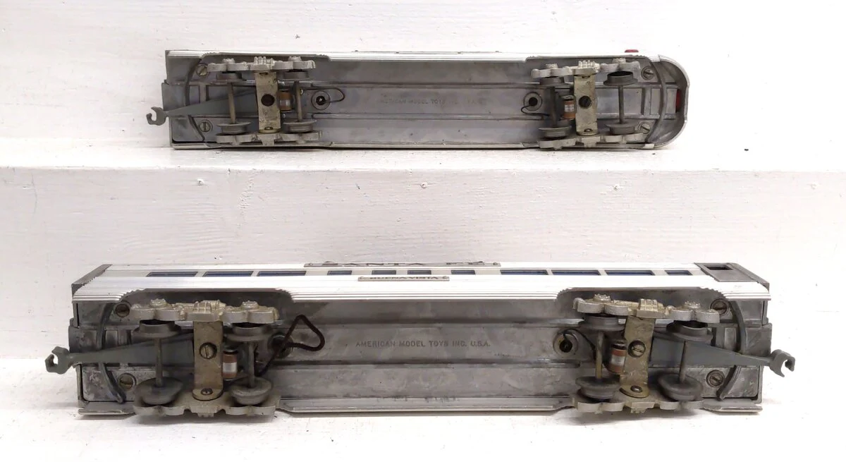 American Models Vintage O ATSF Passenger Cars [2] VG - Image 3