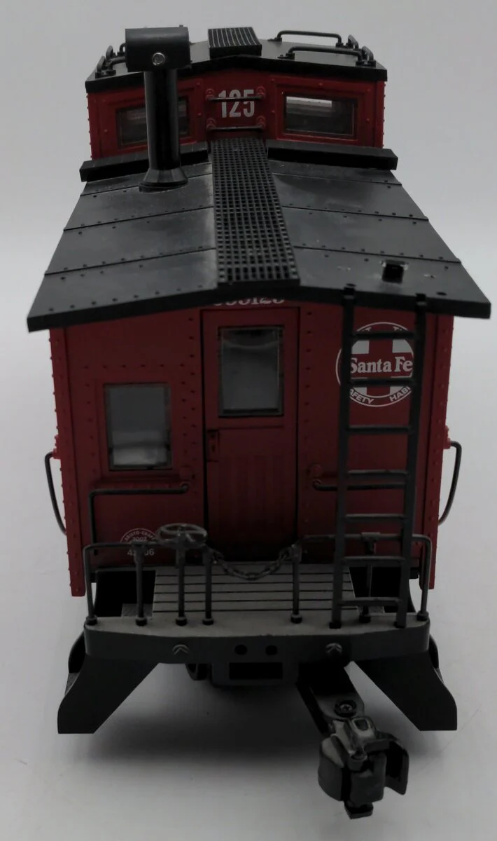 Aristo-Craft 42106 G Santa Fe Long Steel Caboose w/Metal Wheels #999125 EX/Box - Image 6