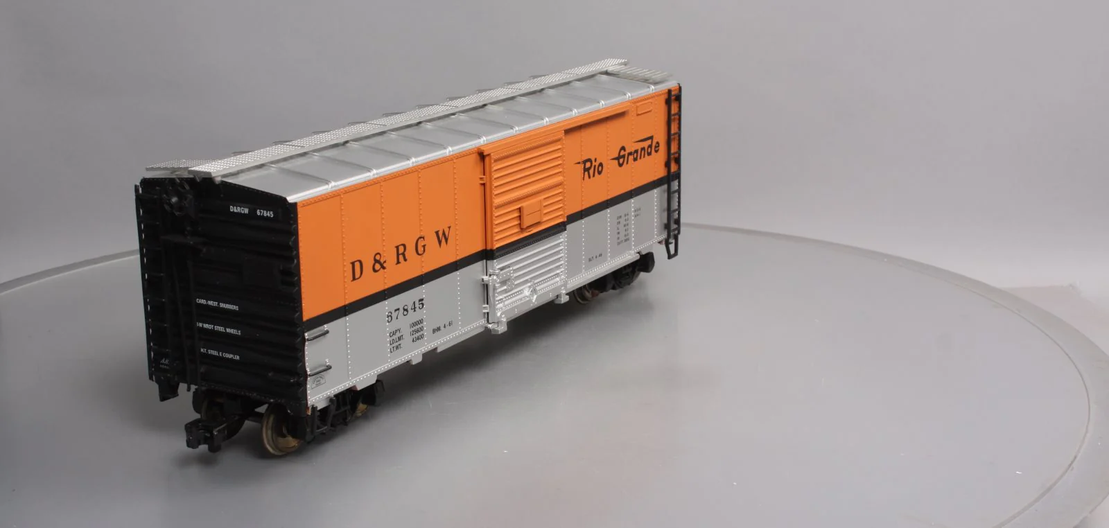 Aristo-Craft 46002 Rio Grande Boxcar w/Plastic Wheels #67845 EX/Box - Image 5