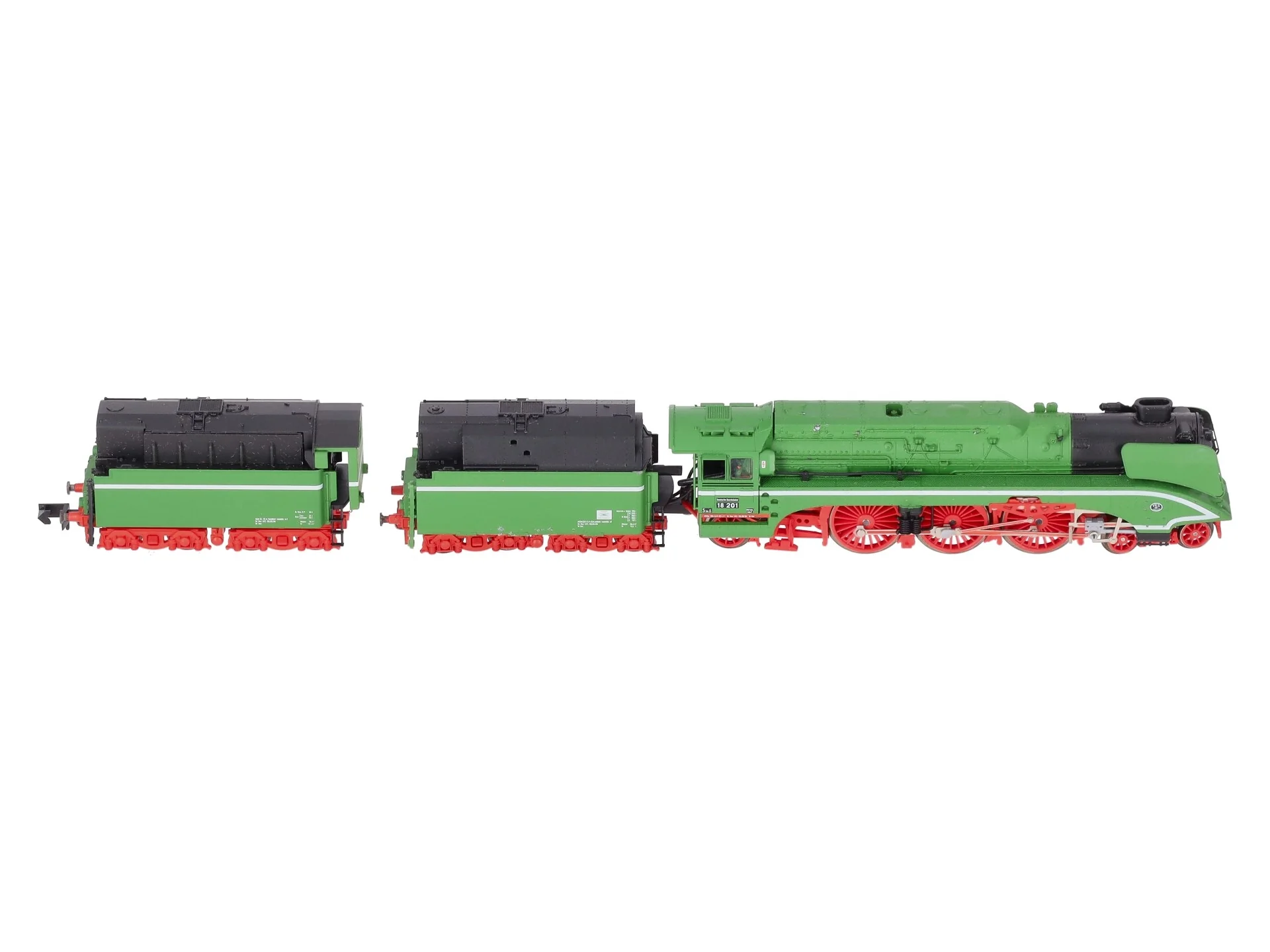 Arnold 2504 N Scale Brass DR 4-6-2 Steam Locomotive and Tenders #18201 VG/Box - Image 10