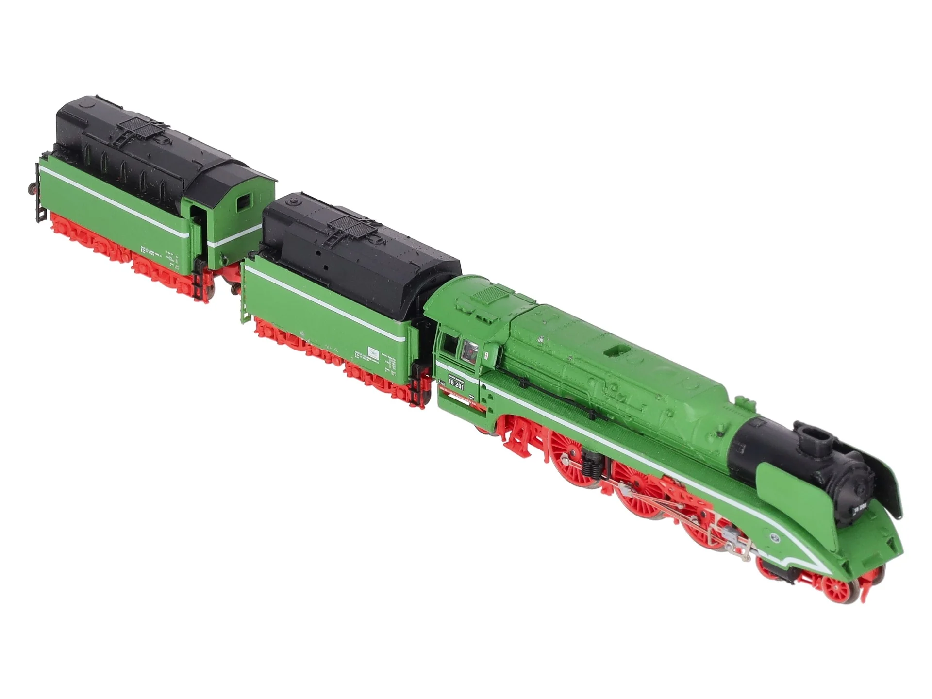 Arnold 2504 N Scale Brass DR 4-6-2 Steam Locomotive and Tenders #18201 VG/Box - Image 11