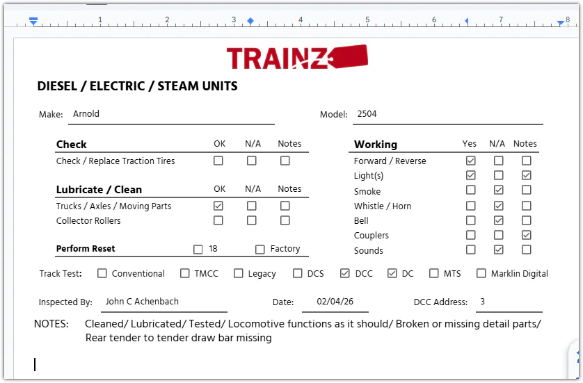 Arnold 2504 N Scale Brass DR 4-6-2 Steam Locomotive and Tenders #18201 VG/Box - Image 12