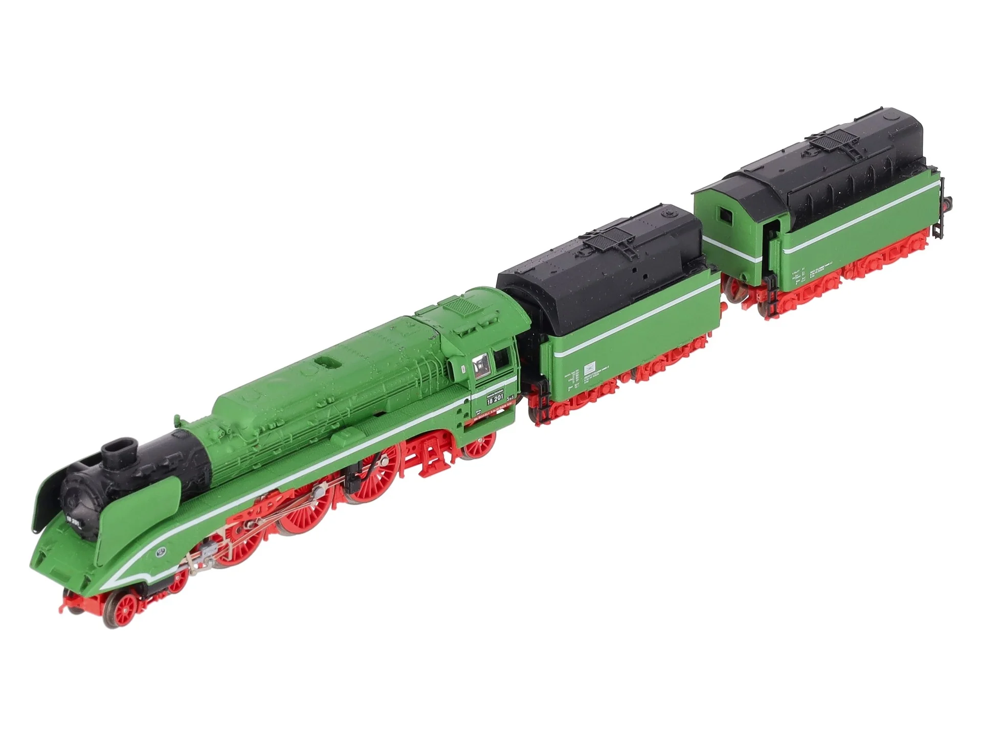 Arnold 2504 N Scale Brass DR 4-6-2 Steam Locomotive and Tenders #18201 VG/Box - Image 3