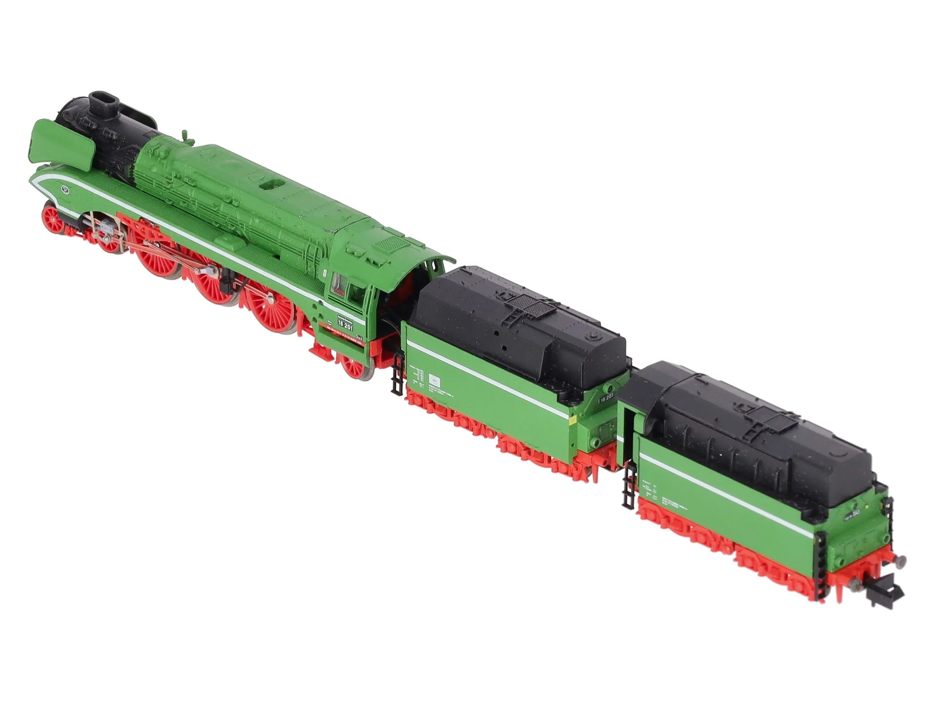 Arnold 2504 N Scale Brass DR 4-6-2 Steam Locomotive and Tenders #18201 VG/Box - Image 7