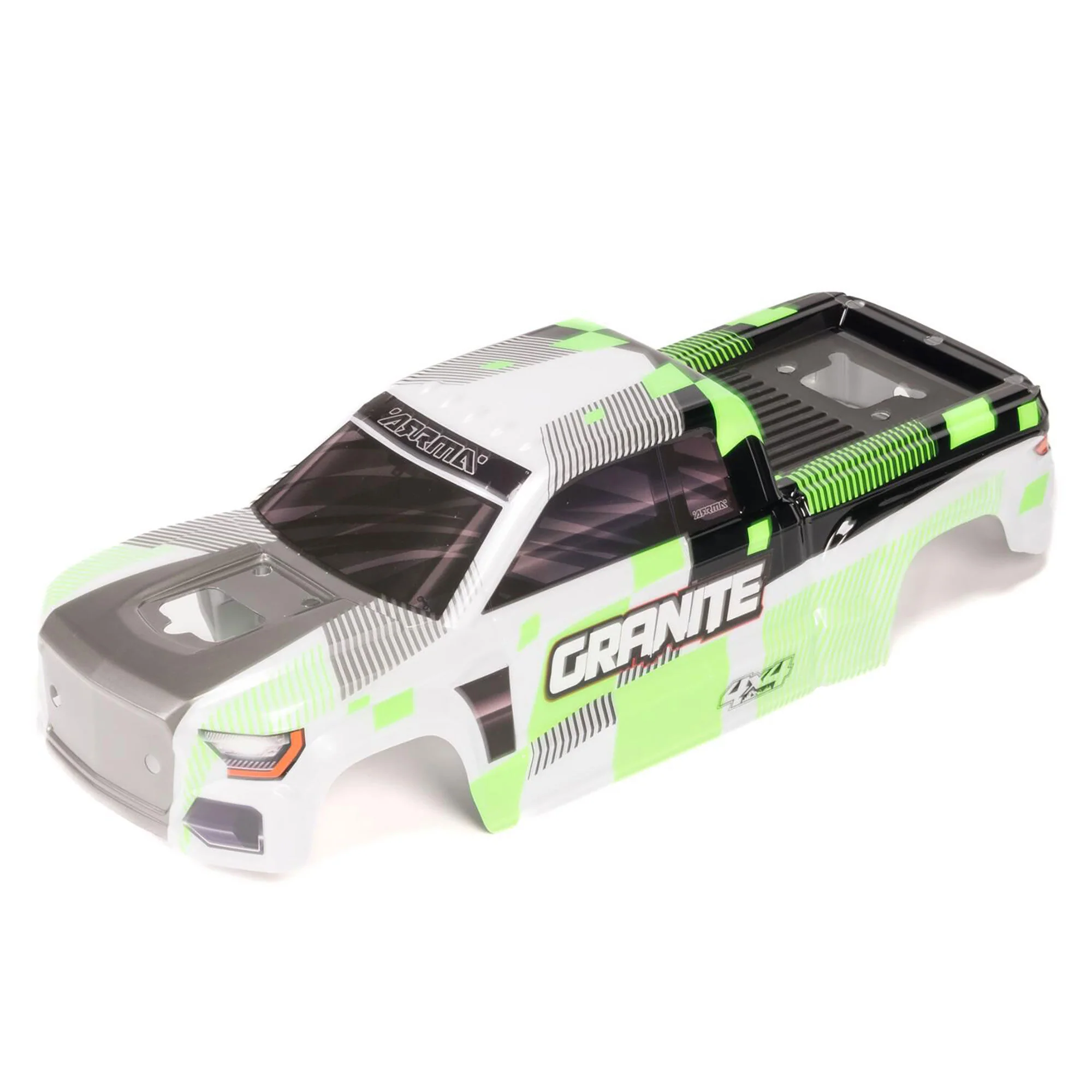 ARRMA ARA-2245 1:10 GRANITE 4X4 Clipless Green Painted Decaled Body