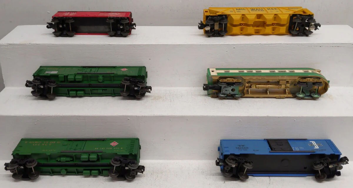 Assorted Lionel O Gauge Freight Cars [6] #6050 #6572 (2) #19302 #6464475 VG - Image 3