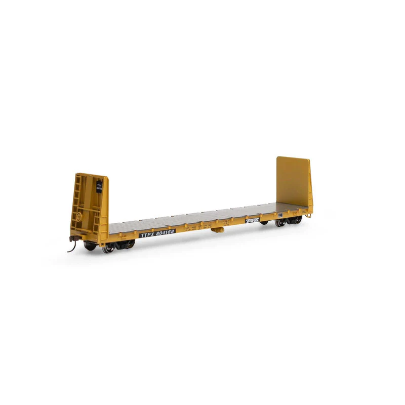 Athearn 17081 HO TTPX RTR 60' Bulkhead Flat Car #804168 LN/Box