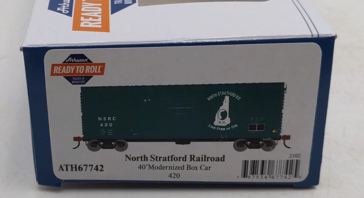 Athearn 67742 HO North Stratford RTR 40' Modern Boxcar #420 LN/Box - Image 5