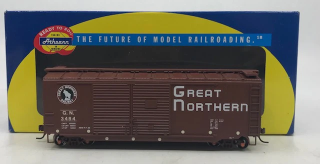 Athearn 70464 HO Scale GN 40' Double Door Boxcar #3484 - Image 3