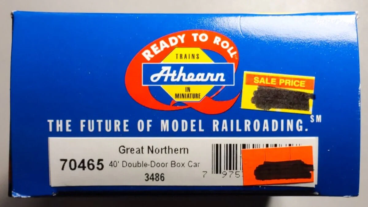 Athearn 70465 HO Scale Great Northern 40' Double Door Boxcar #3486 - Image 2