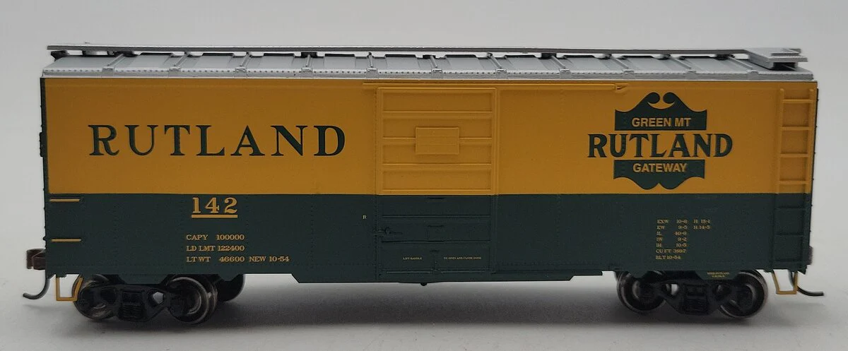 Athearn 71996 HO Rutland 40' Superior Door Box #142 LN/Box - Image 2