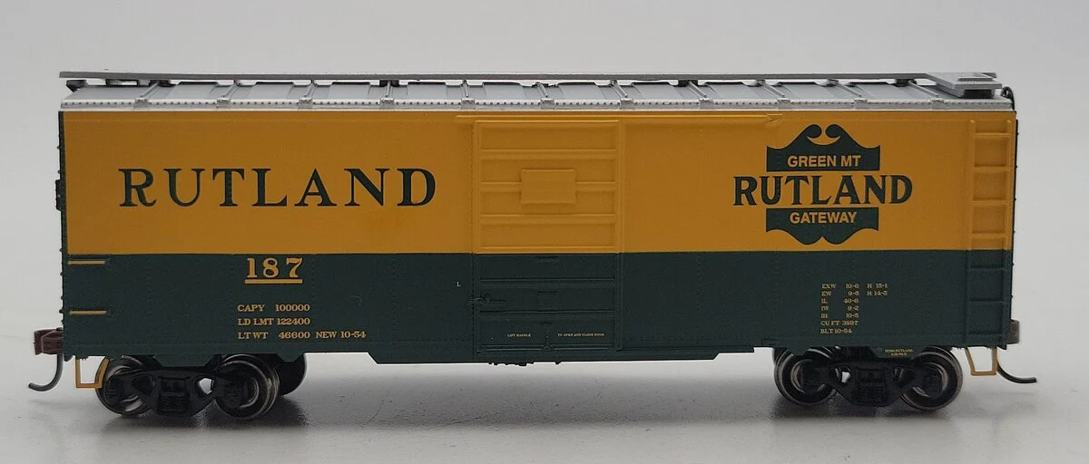 Athearn 71997 HO Rutland 40' Youngstown Door Boxcar #187 LN/Box - Image 2