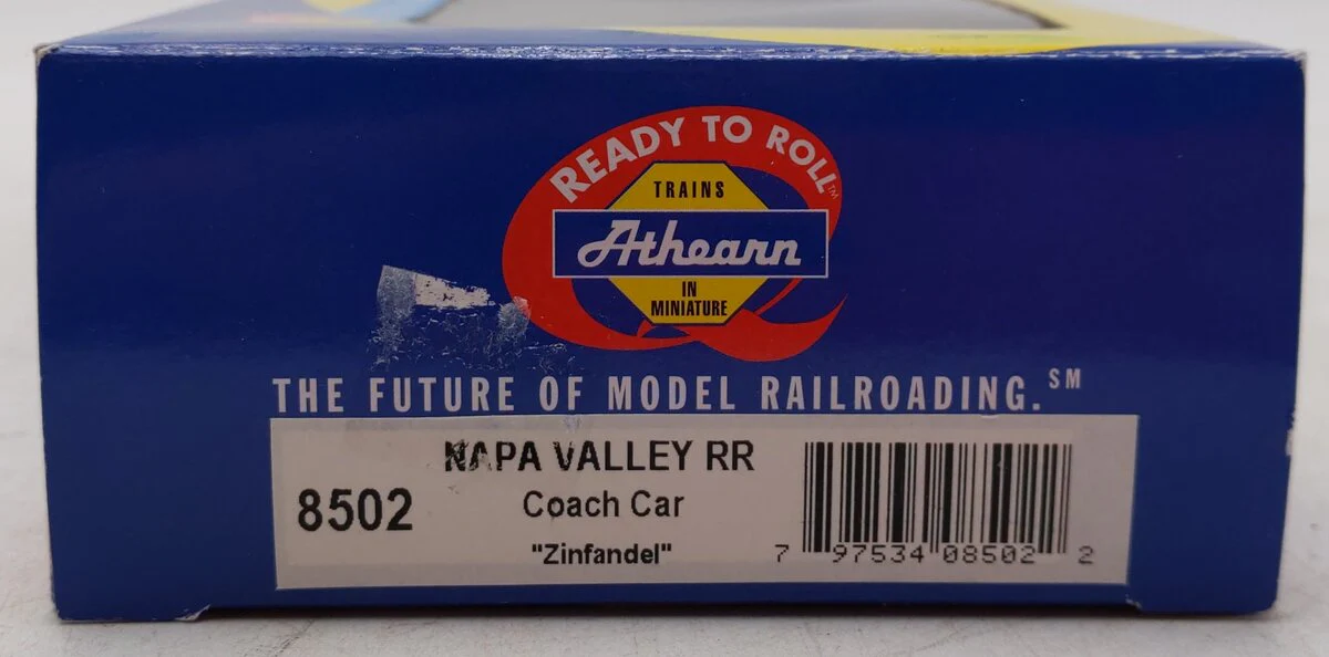 Athearn 8502 HO Scale Napa Valley RR "Zinfandel" Coach Passenger Car #1014 EX/Box - Image 8
