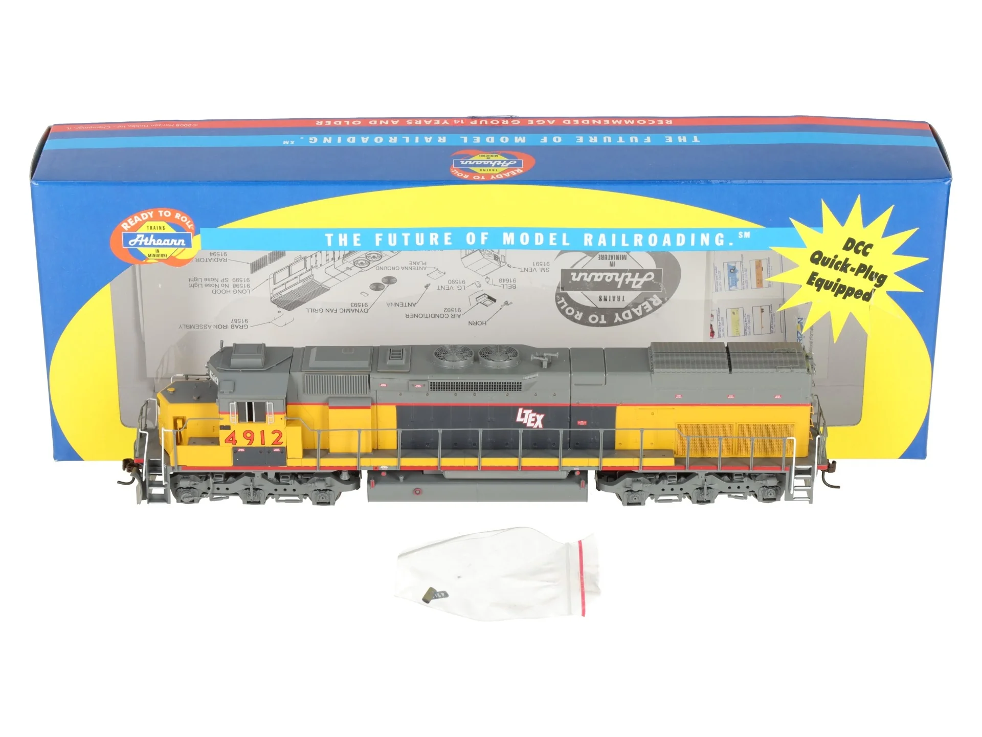 Athearn 88760 HO LTEX/Ex UP RTR SD45T-2 Diesel Locomotive #4912 EX/Box