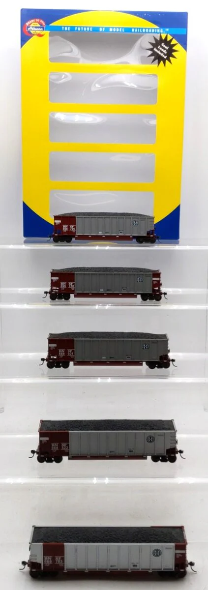 Athearn 93039 HO Scale BNSF BethGon Coalporter 5-Pack EX/Box