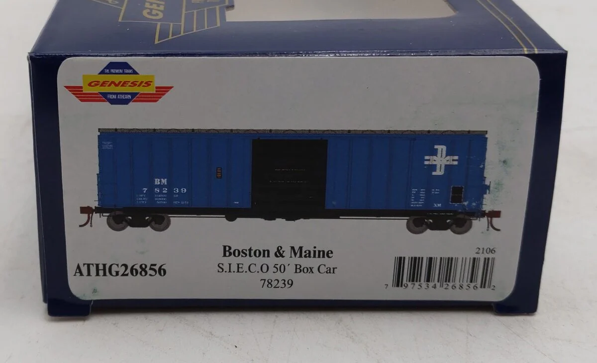 Athearn G26856 HO Boston & Maine 50' SIECO Boxcar #78239 LN/Box - Image 5
