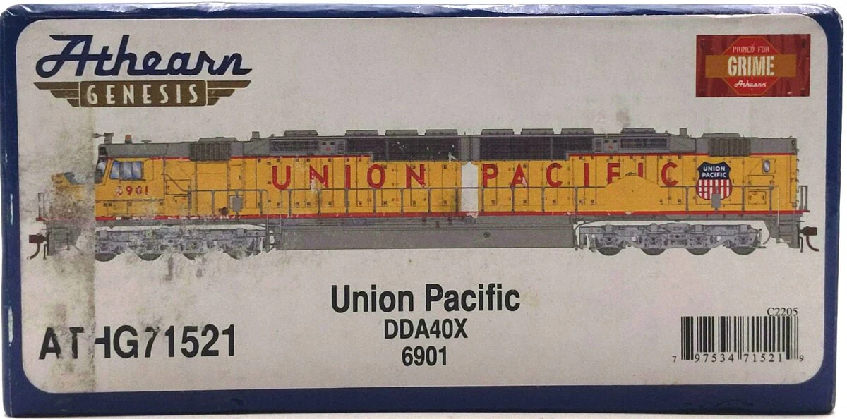 Athearn G71521 HO Scale Union Pacific DDA40X Diesel Locomotive #6901 EX/Box - Image 8
