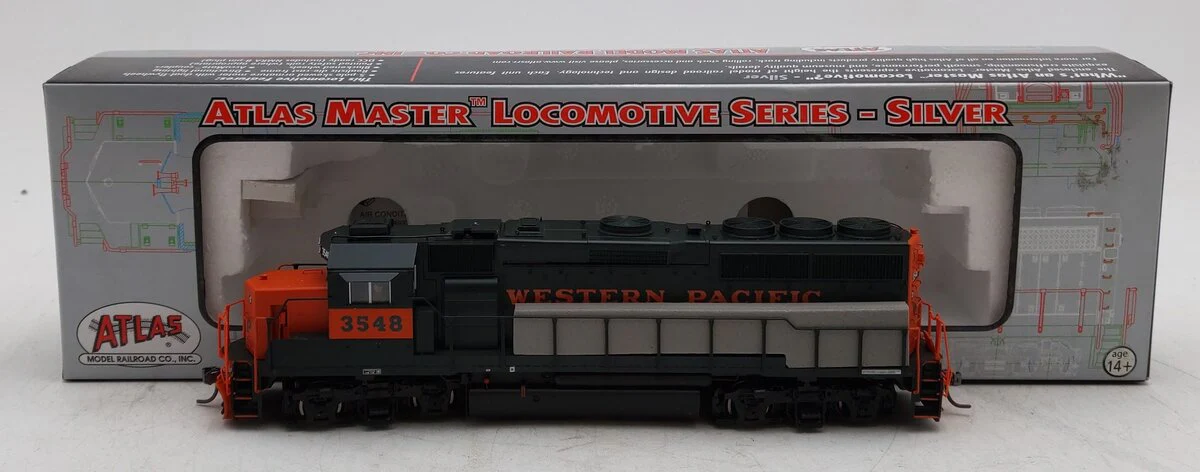 Atlas 10000977 HO Scale Western Pacific GP40-2 Diesel Locomotive #3548 LN/Box