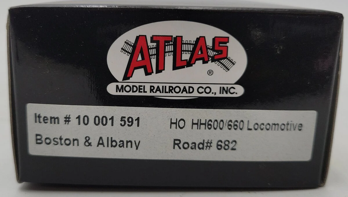 Atlas 10001591 HO Scale Boston & Albany HH660 Diesel Locomotive #682 LN/Box - Image 7