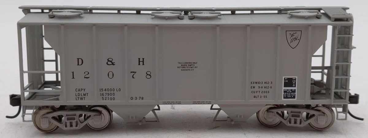 Atlas 17189 HO Scale Delaware & Hudson Covered Hopper #12078 LN/Box - Image 2