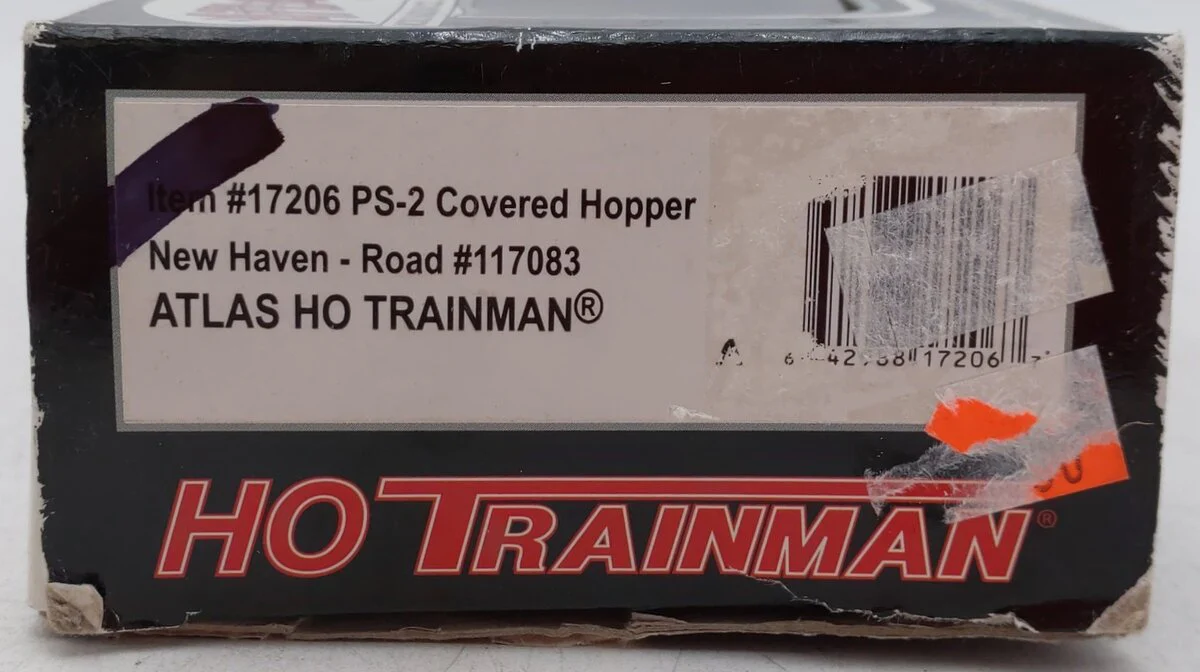 Atlas 17206 HO Scale New Haven Custom Weathered Covered Hopper #117083/Box - Image 8