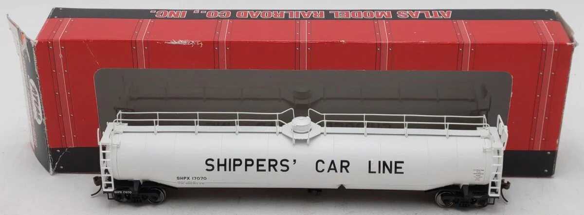 Atlas 1724-3 HO Scale SHPX ACF 33,000 Gallon Tank Car #17070 EX/Box