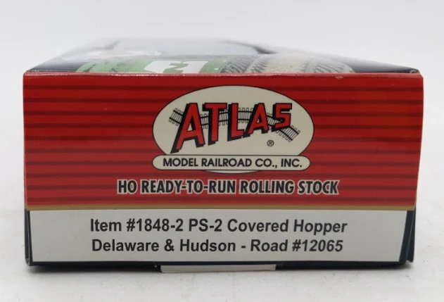 Atlas 1848-2 HO Scale Delaware & Hudson PS-2 Covered Hopper Car #12065 MT/Box - Image 2