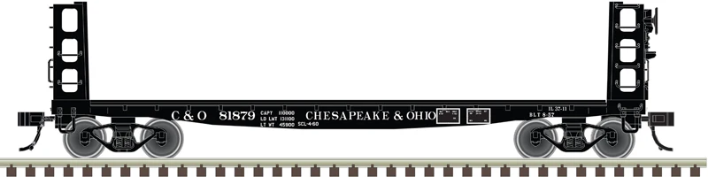Atlas 20007577 HO Chesapeake & Ohio 40' GSI Pulpwood Flatcar #81862