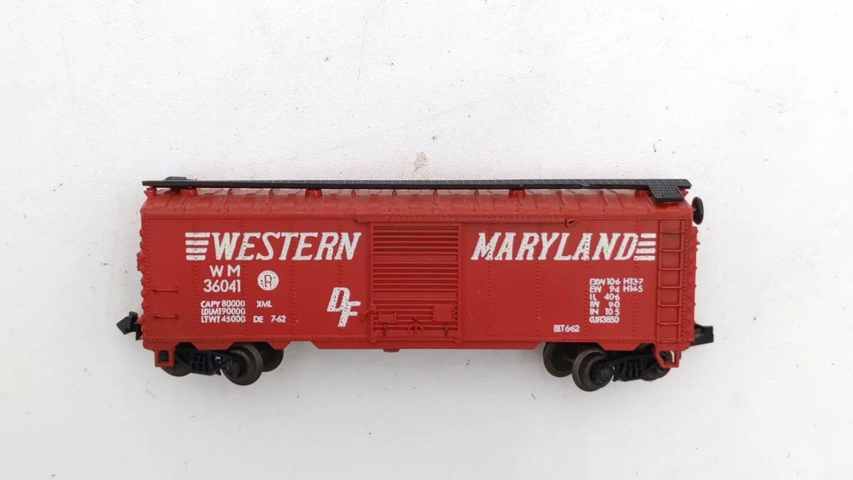 Atlas 2205 N Scale Western Maryland 41' Box Car #36041 LN