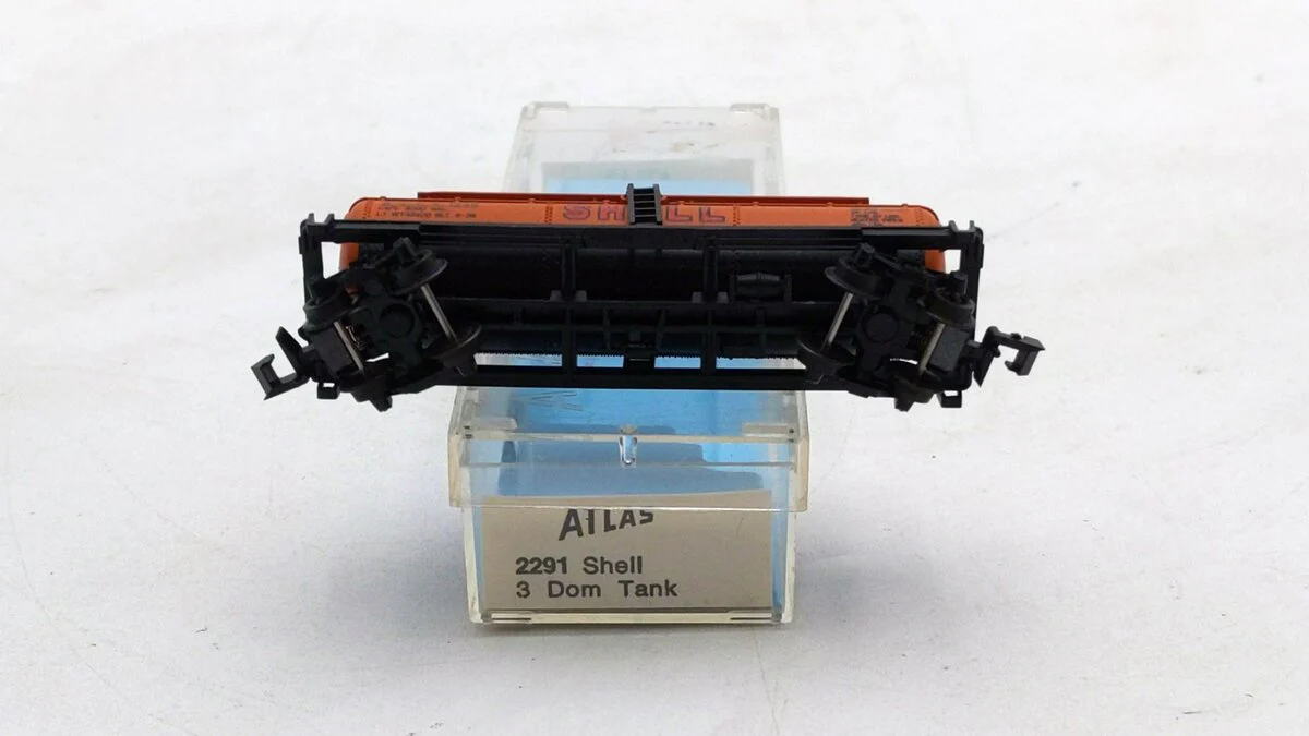 Atlas 2291 N Scale Shell Three Dome Tank Car #1245 EX/Box - Image 2
