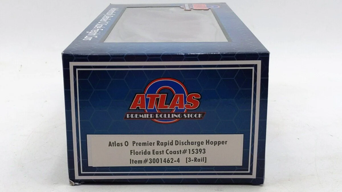 Atlas 3001462-4 O Gauge Florida East Coast Discharge Hopper #15393 [3 Rail] LN/Box - Image 5