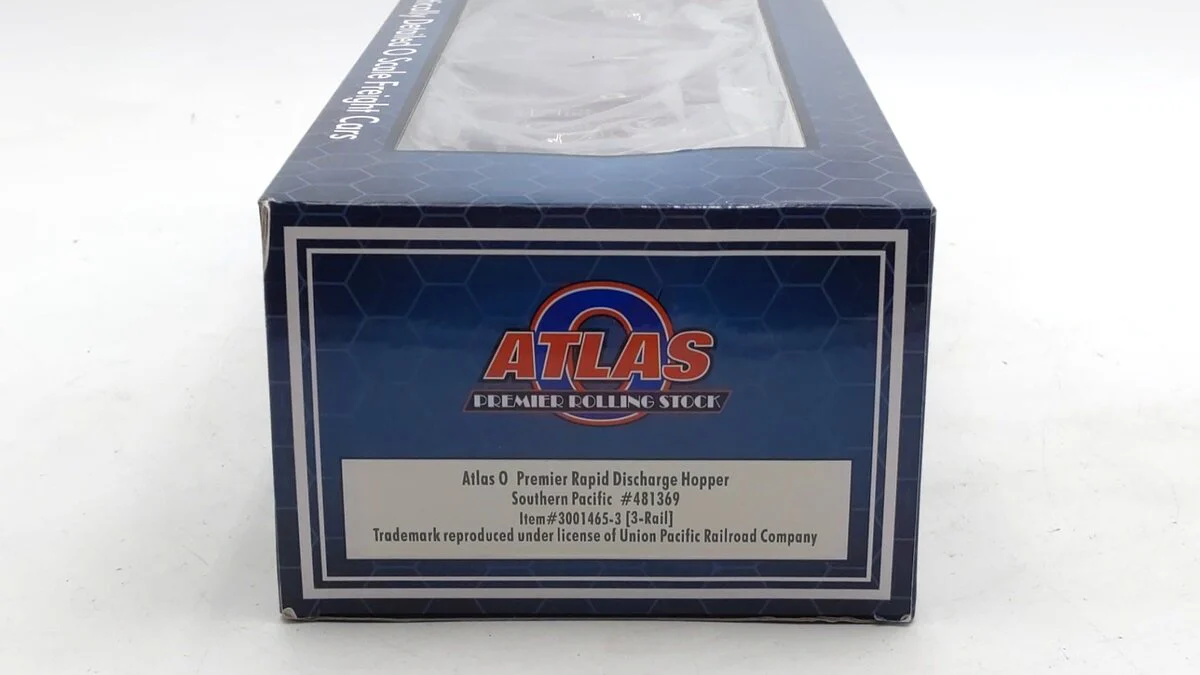 Atlas 3001465-3 O Gauge Southern Pacific Rapid Discharge Hopper #481369 (3-Rail) LN/Box - Image 6