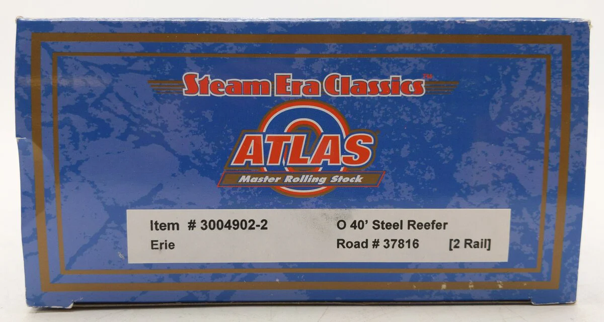 Atlas 3004902-2 O Erie UFTL 40' Steel 2-Rail Reefer Car #37816 EX/Box - Image 5