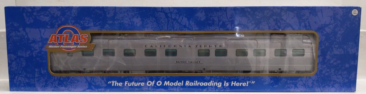 Atlas 3009020S O California Zephyr "Silver Valley" 2-Rail 10/6 Sleeper Car MT/Box