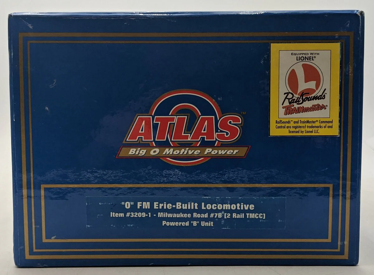 Atlas 3209-1 O Milwaukee FM Erie-Built Powered B-Unit Diesel Engine #7B (2-Rail) LN/Box - Image 4