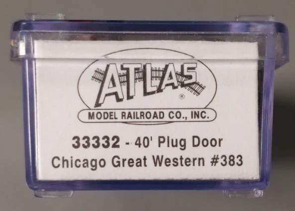 Atlas 33332 N Scale Chicago North Western 40' Plug Door Boxcar #383 LN/Box - Image 2