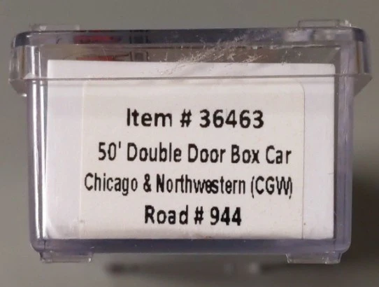 Atlas 36463 N Chicago and Northwestern 50' Double Door Box Car #944 LN/Box - Image 2