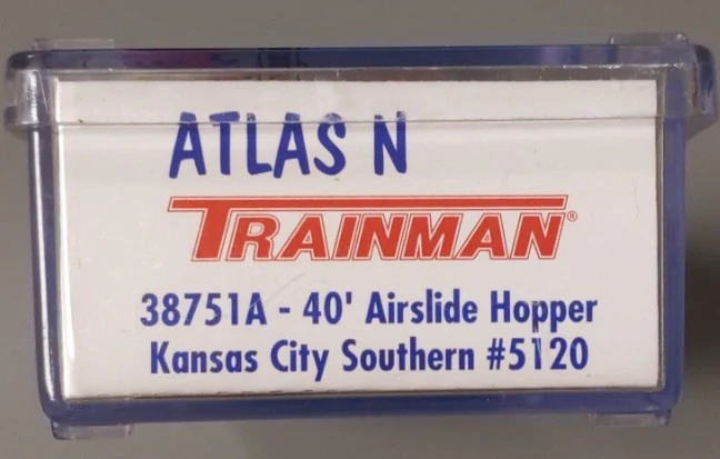 Atlas 38751A N Scale Kansas City Southern 40' Airslide Hopper #5120 LN/Box - Image 2