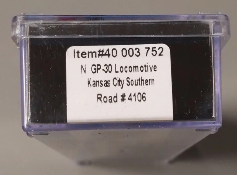 Atlas 40003752 N Kansas City Southern GP30 Phase 1 Diesel Locomotive #4106 LN/Box - Image 2