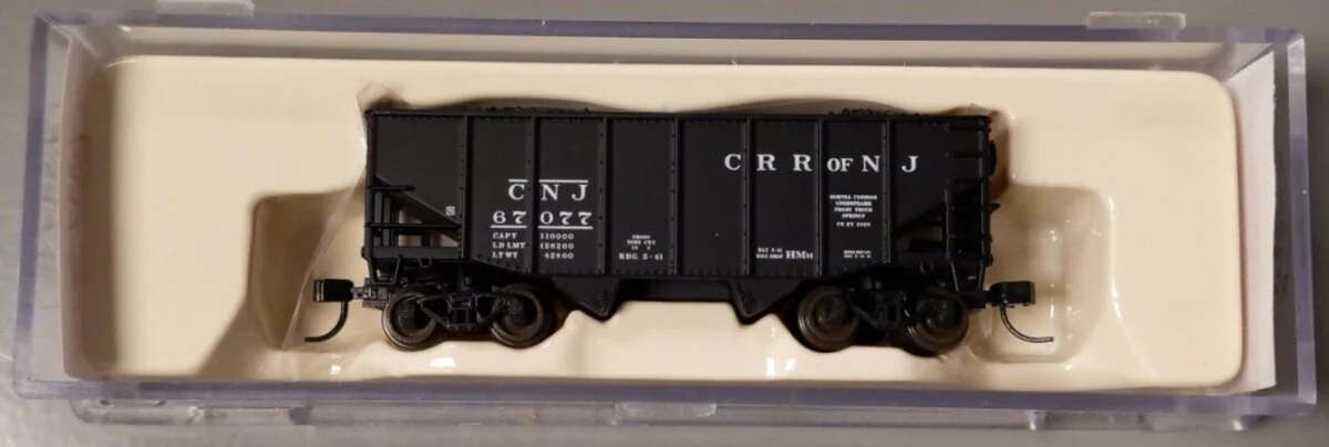 Atlas 41304 N Scale CNJ 55T Fishbelly Hopper #67077 LN/Box