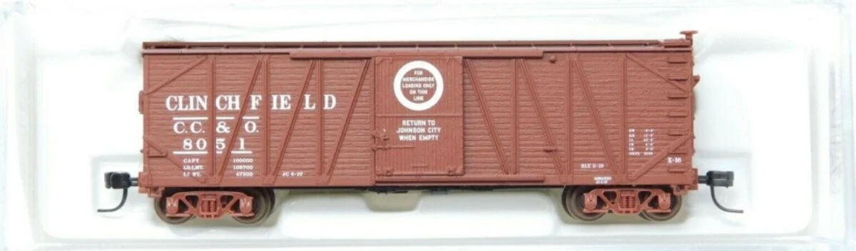 Atlas 41731 N Scale Carolina Clinchfield & Ohio USRA Single Sheathed Boxcar NIB