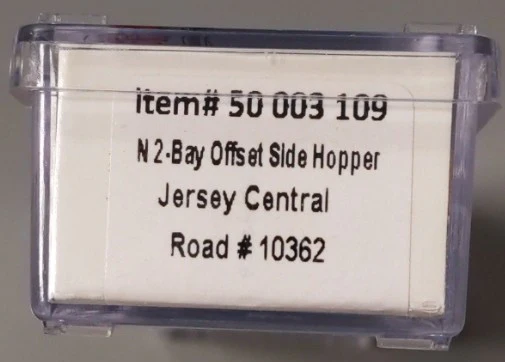Atlas 50003109 N Jersey Central 2-Bay Offset Side Hopper (Flat End) #10362 LN/Box - Image 2
