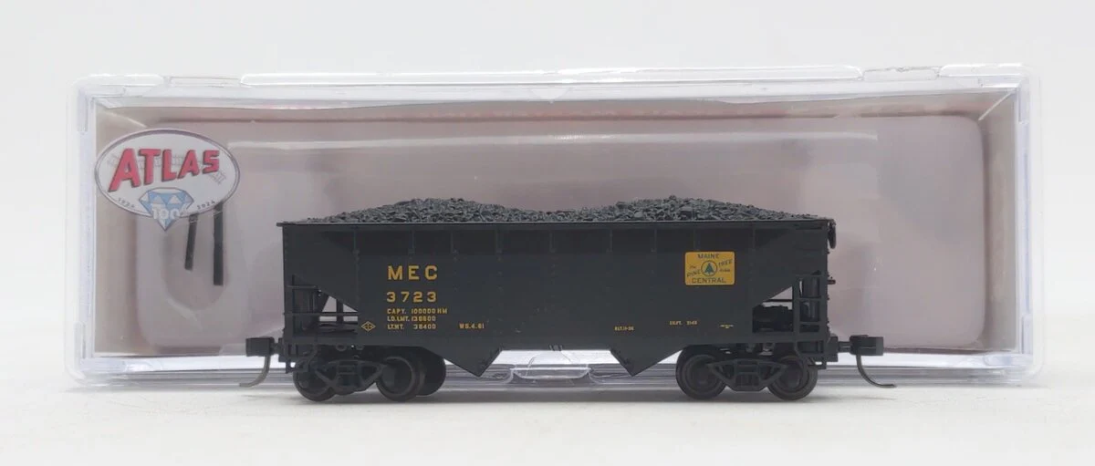 Atlas 50006134 N Maine Central 2-Bay Offset Side Hopper #3723 LN/Box