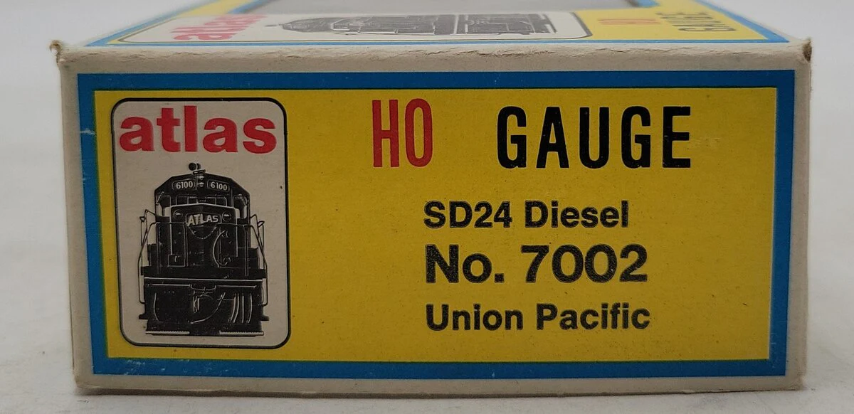 Atlas 7002 HO Scale Union Pacific SD24 Diesel Locomotive #416 EX/Box - Image 7