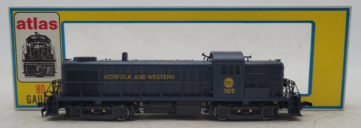Atlas 7076 Norfolk & Western RS-3 Diesel Locomotive #305 EX/Box
