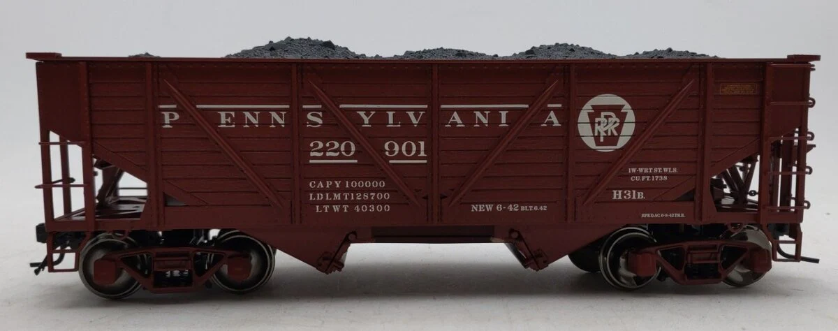 Atlas 7429-3 O Pennsylvania Railroad 50-Ton War Hopper Car #220901 (2-Rail) LN/Box - Image 2