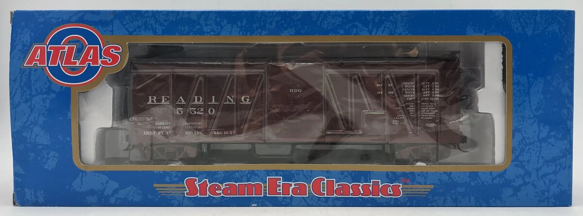 Atlas 7462-2 O Reading USRA Single-Sheathed Boxcar #5520 (2-Rail) NIB