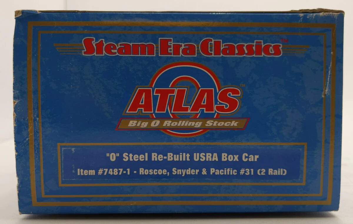 Atlas 7487-1 O Scale 2-Rail RS&P Steel Re-Built USRA Boxcar #31 NIB - Image 3