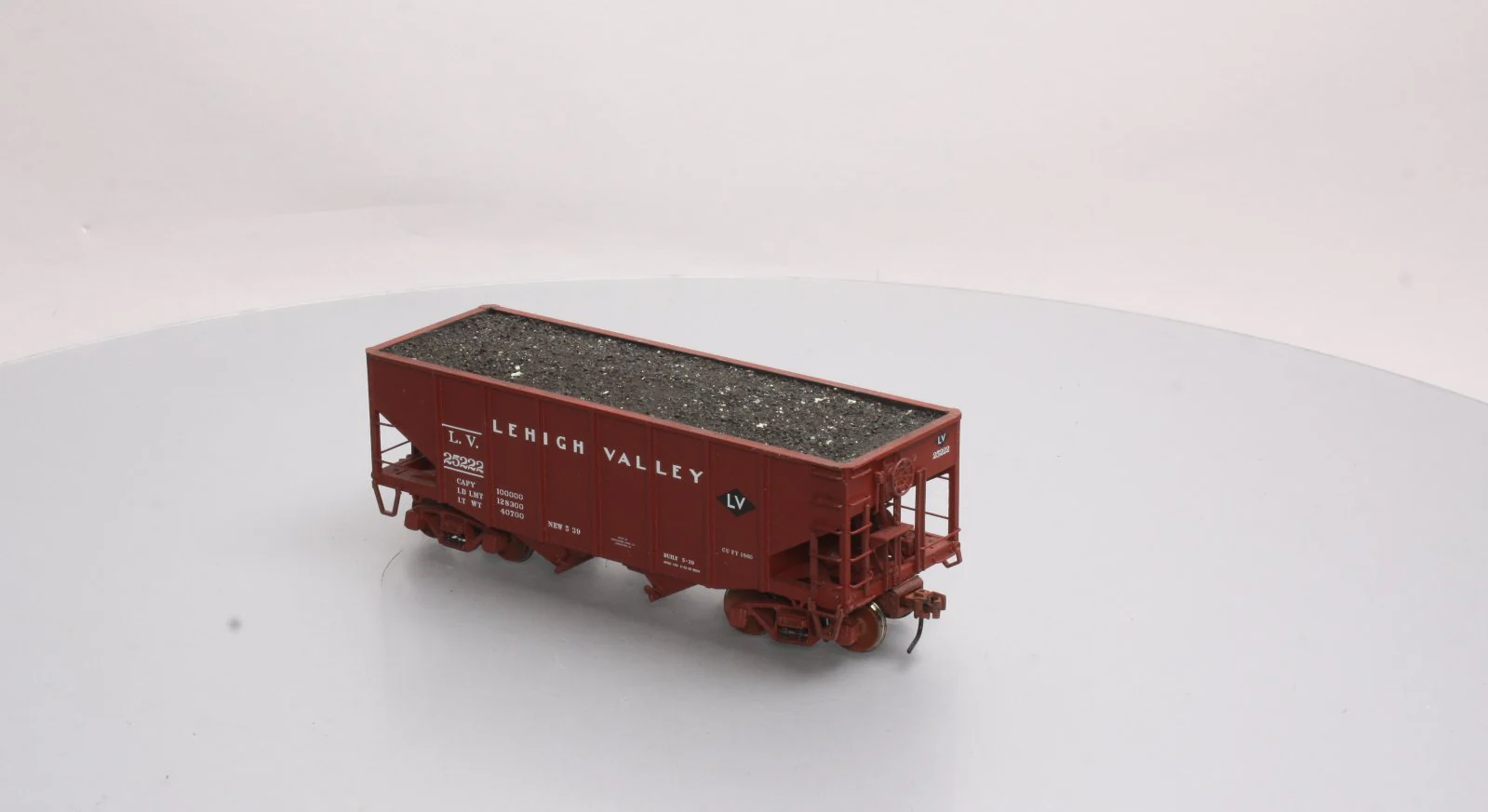Atlas 7758-3 O Scale Lehigh Valley 55-Ton Fishbelly Hopper Car #25222 (2 Rail) LN/Box - Image 6